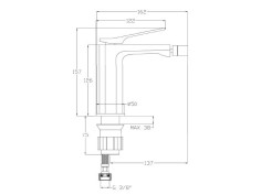 Bidetarmatur Schwarz NERI... 2