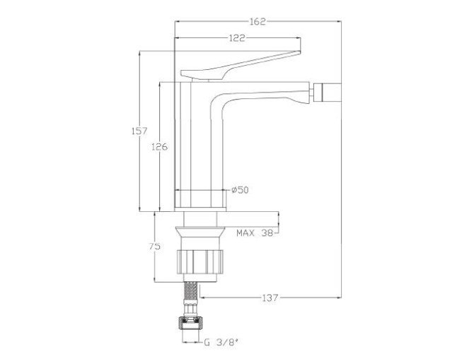 Bidetarmatur Schwarz NERI Wasserhahn... Bidetarmatur Schwarz NERI Wasserhahn...