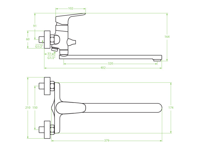 Badewannenarmatur in Silber RONDOZ...