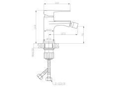 Bidetarmatur Schwarz FIRA... 2