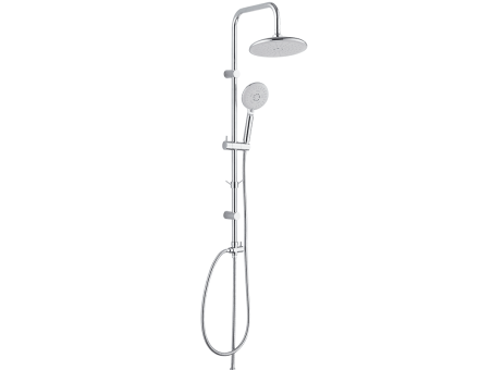 Regendusche in Silber CERS Handbrause, Duschsystem