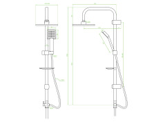 Regendusche in Silber DROP... 2