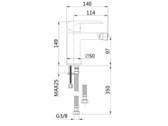 Bidetarmatur Schwarz SIROS... 2