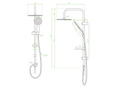 Regendusche in Schwarz FINO... 2