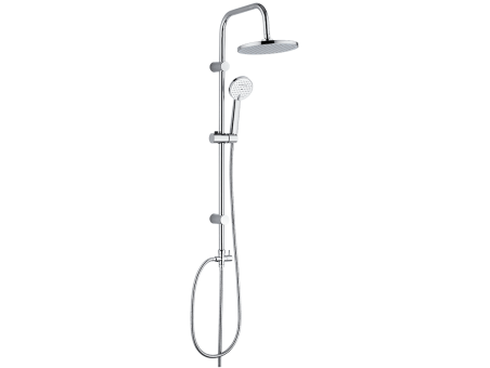 Regendusche in Silber LESTE Handbrause, Duschsystem