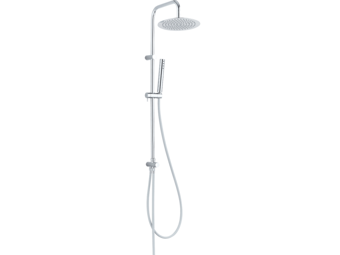 Regendusche in Silber PRETTO Handbrause, Duschsystem