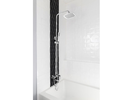 Dusch-Set in  Silber GLAMOUR Duschsäule Brausegarnitur