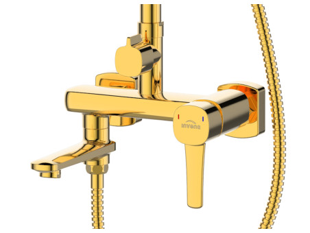 Dusch-Set in  Gold GLAMOUR Duschsäule Brausegarnitur