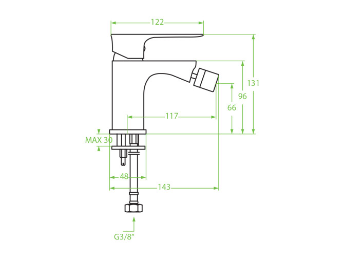 Bidetarmatur in Silber RAILA... Bidetarmatur in Silber RAILA...