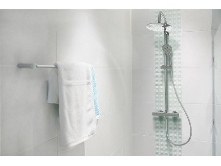 Dusch-Set in  Silber Thermostatisch MUSTA Duschsäule Brausegarnitur