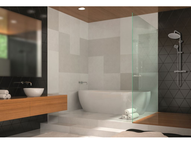 Dusch-Set in  Silber Thermostatisch...