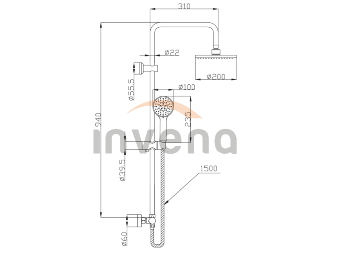 Dusch-Set in  Silber Thermostatisch... Dusch-Set in  Silber Thermostatisch...