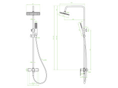 Dusch-Set in Silber PINAR... 2