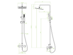 Dusch-Set in Silber POLLA... 2