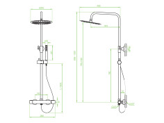 Dusch-Set in Silber PRETTO... 2