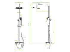 Dusch-Set in Silber RAILA... 2