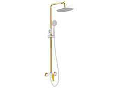 Dusch-Set in Weiß-Gold...