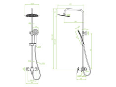 Dusch-Set in Weiß-Gold... 2