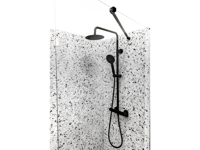 Dusch-Set in Schwarz VOLUMO Duschsäule Dusch-Set in Schwarz VOLUMO Duschsäule