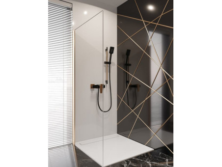 Brausearmatur Schwarz-Gold MIDNIGHTE Wasserhahn Brausebatterie