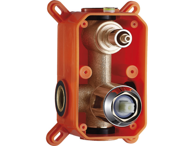 Unterputz Duschbatterie inWeiß-Silber...