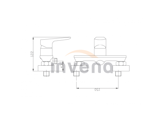 Brausearmatur Silber DOKOS Wasserhahn...