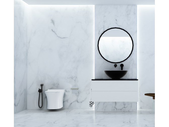 Unterputz Waschtischarmatur Schwarz...