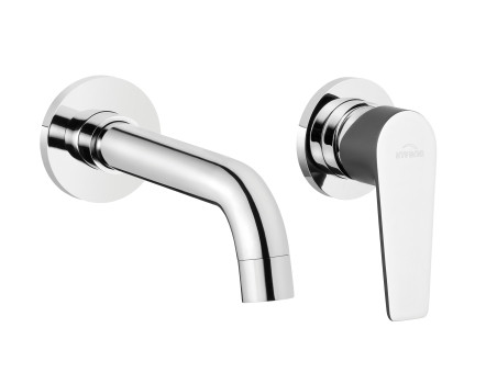 Unterputz Waschtischarmatur Grau DOKOS Wasserhahn Mischbatterie