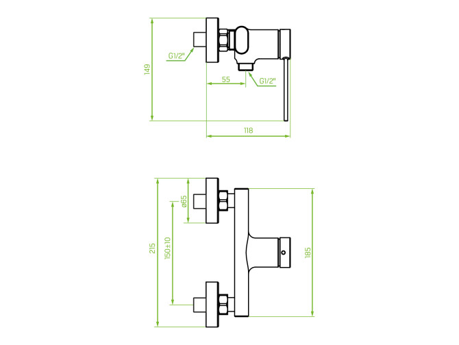 Brausearmatur in Schwarz PINAR... Brausearmatur in Schwarz PINAR...