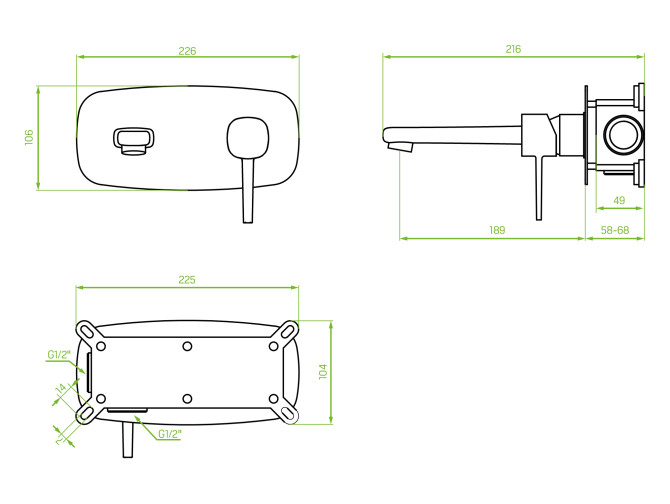 Waschtischarmatur in Gold POLLA...