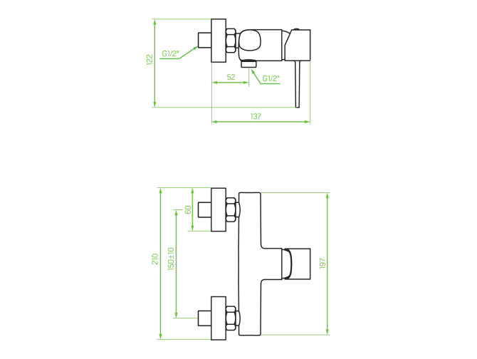 Brausearmatur in Gold POLLA...