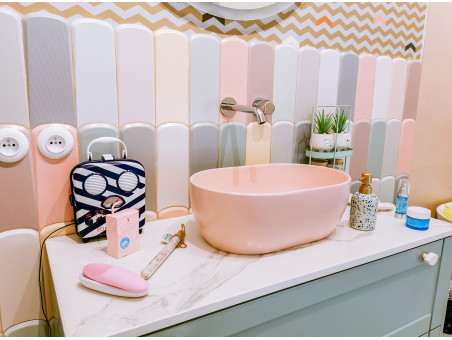 Waschtischarmatur in Silber PRETTO Badarmatur Waschtischbatterie + Click-Clack