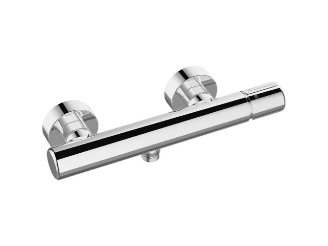 Brausearmatur in Silber PRETTO Badarmatur Duschbatterie