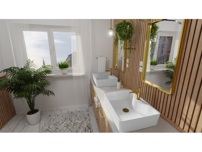 Waschtischarmatur Gold GLAMOUR Kleine...