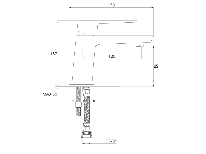 Waschtischarmatur Schwarz PAROS... Waschtischarmatur Schwarz PAROS...