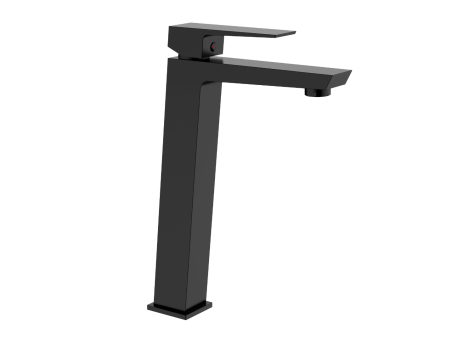 Waschtischarmatur Schwarz PAROS Hoch Wasserhahn Mischbatterie