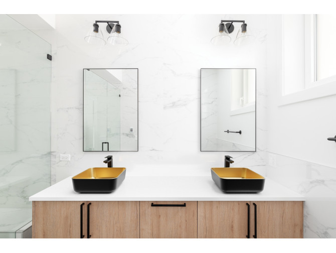 Waschtischarmatur Schwarz PAROS Hoch...