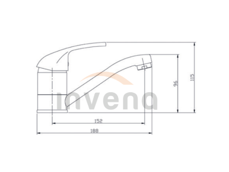 Waschtischarmatur Silber PEREA Kleine Wasserhahn Mischbatterie