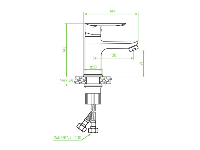 Waschtischarmatur in Silber APPIA... Waschtischarmatur in Silber APPIA...