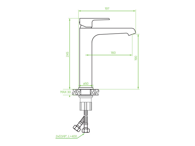 Waschtischarmatur in Schwarz-Silber... Waschtischarmatur in Schwarz-Silber...