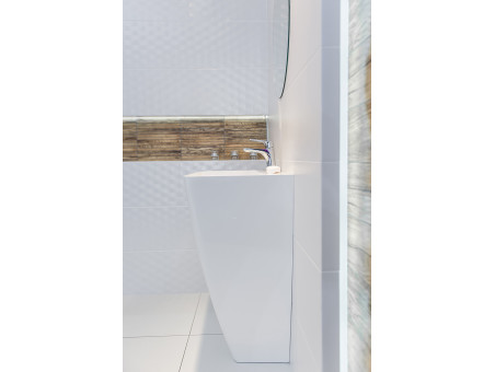 Waschtischarmatur in Silber PLATO Kleine Wasserhahn Mischbatterie + Click-Clack