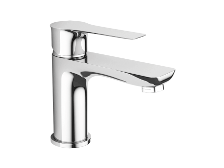 Waschtischarmatur in Silber RAILA Kleine Wasserhahn Mischbatterie + Click-Clack