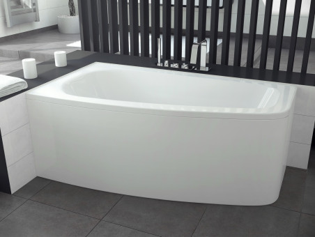 Badewanne Eckwanne Luna 150x80 Links | Ablauf Viega & Füße GRATIS !