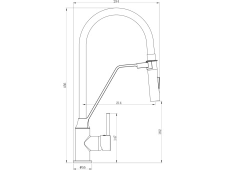 Küchenarmatur Weiß TERRAO Wasserhahn Küchenmischer mit Magnetgriff
