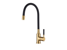 Küchenarmatur Schwarz-Gold...