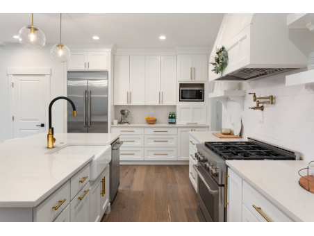 Küchenarmatur Schwarz-Gold GLAMOUR Wasserhahn Küchenmischer mit flexiblen Auslauf