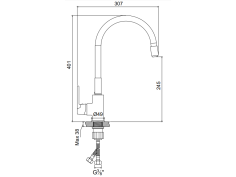 Küchenarmatur Beige JOGA... 2