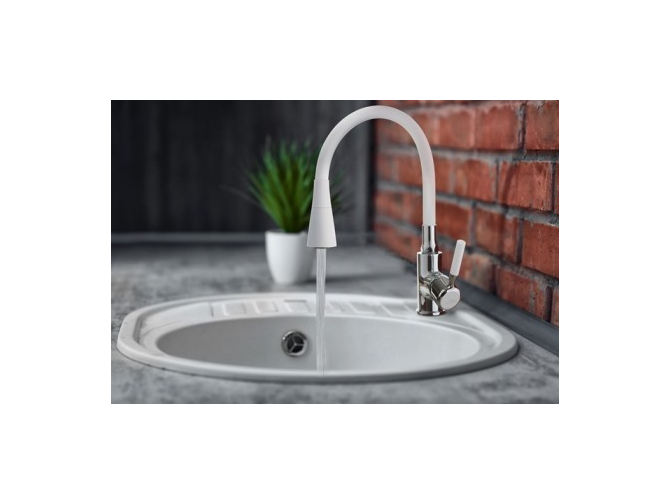 Küchenarmatur Weiß POGO Wasserhahn...