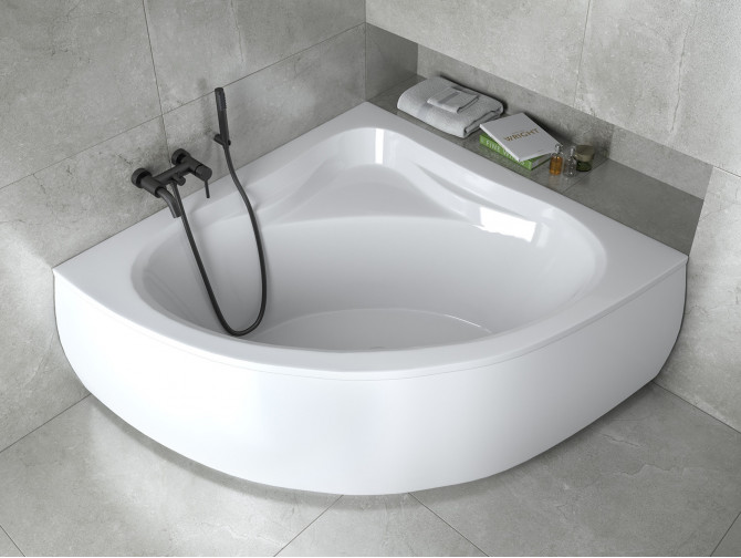 Badewanne Eckwanne Miaz 120x120 | Ablauf Viega & Füße GRATIS !