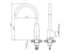 Küchenarmatur Silber ESLA... 2